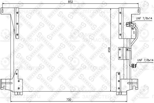 Конденсатор, кондиционер STELLOX 8739102SX