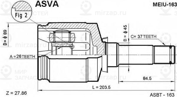 Запчасть ASVA MEIU163