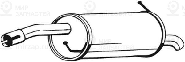 Глушитель выхлопных газов конечный BOSAL 154443