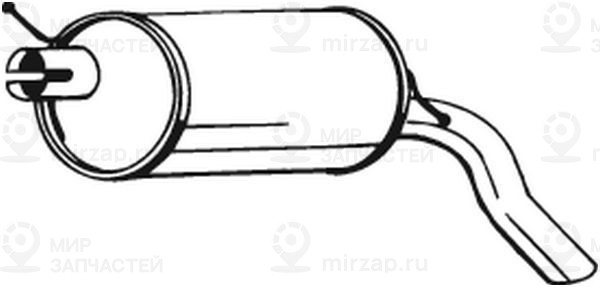 Глушитель выхлопных газов конечный BOSAL 233387