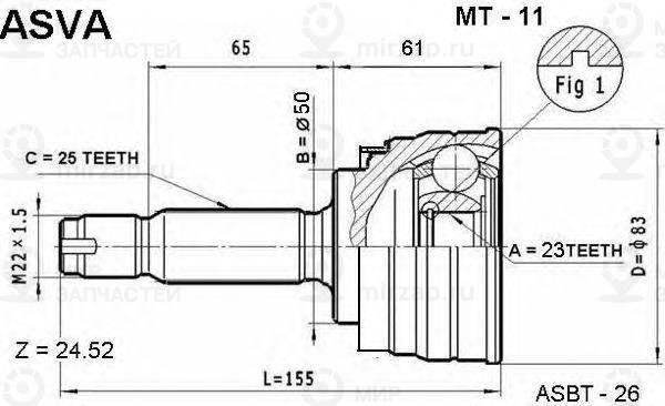 Запчасть ASVA MT11