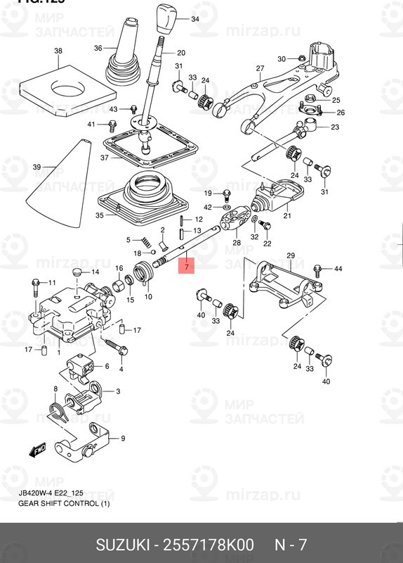 Запчасть SUZUKI 2557178K00