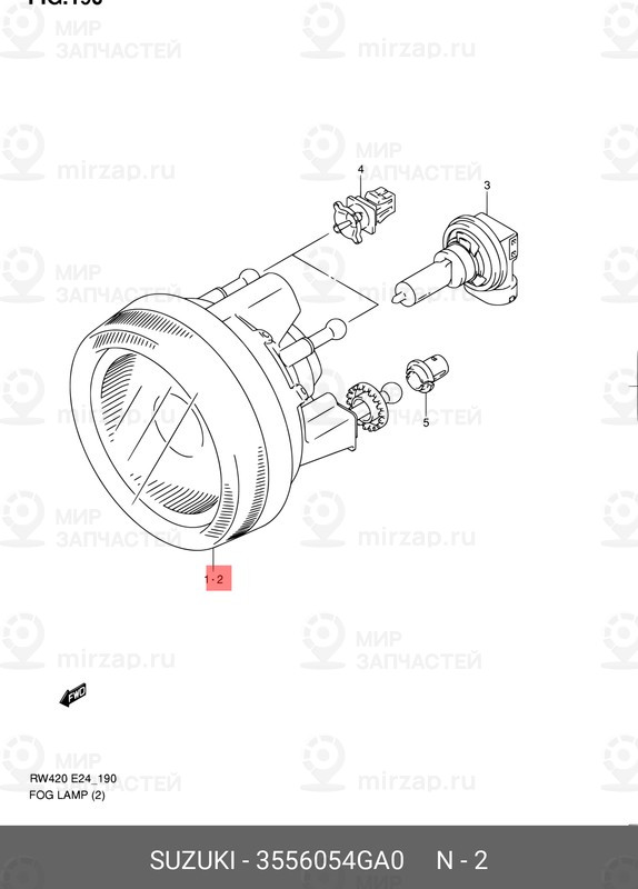 Запчасть SUZUKI 3556054GA0
