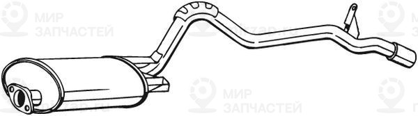 Глушитель выхлопных газов конечный BOSAL 283605