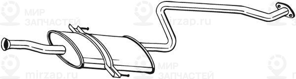 Средний глушитель выхлопных газов BOSAL 284301