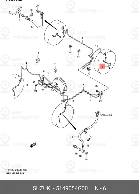 Запчасть SUZUKI 5149054G00