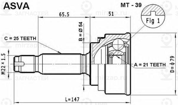 Запчасть ASVA MT39