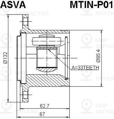 Запчасть ASVA MTINP01