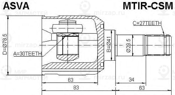 Запчасть ASVA MTIRCSM
