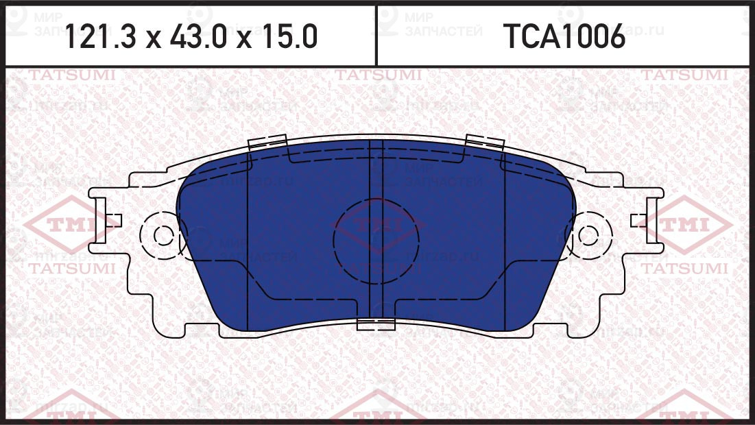 Колодки Тормозные Зад Tatsumi Tca1006 TATSUMI TCA1006