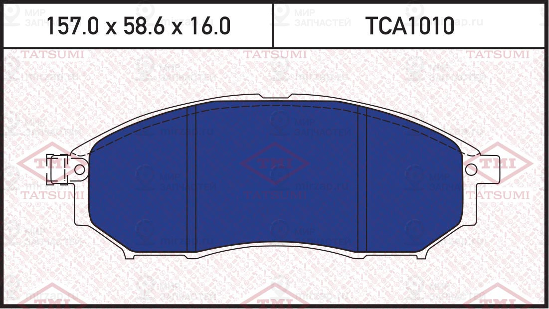 Колодки Тормозные Перед Renault Koleos 08-> Nissan Murano 03-> Infiniti G,Ex,M 0 TATSUMI TCA1010