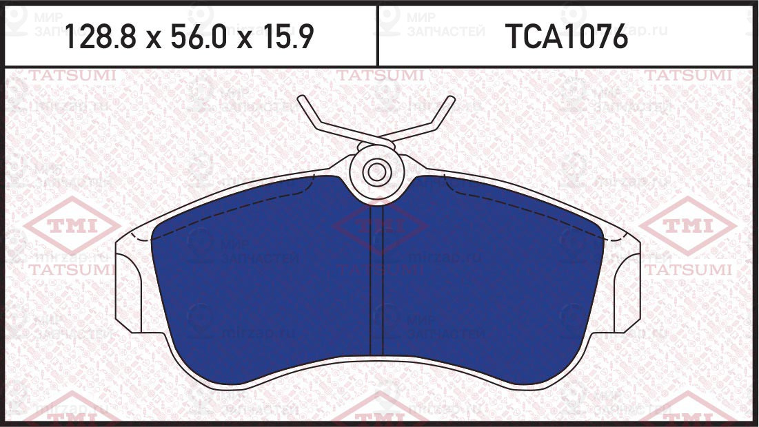 Колодки Тормозные Перед Nissan Primera 90-> TATSUMI TCA1076