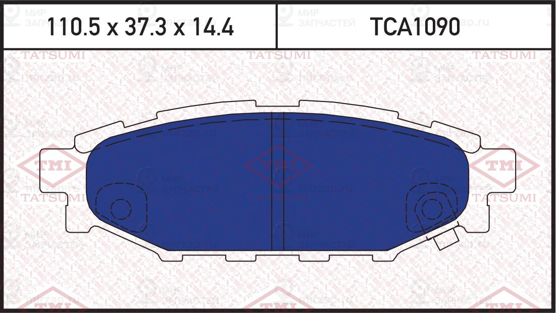 Колодки Тормозные Зад Subaru Legacy/Outback/Impreza 03-> TATSUMI TCA1090