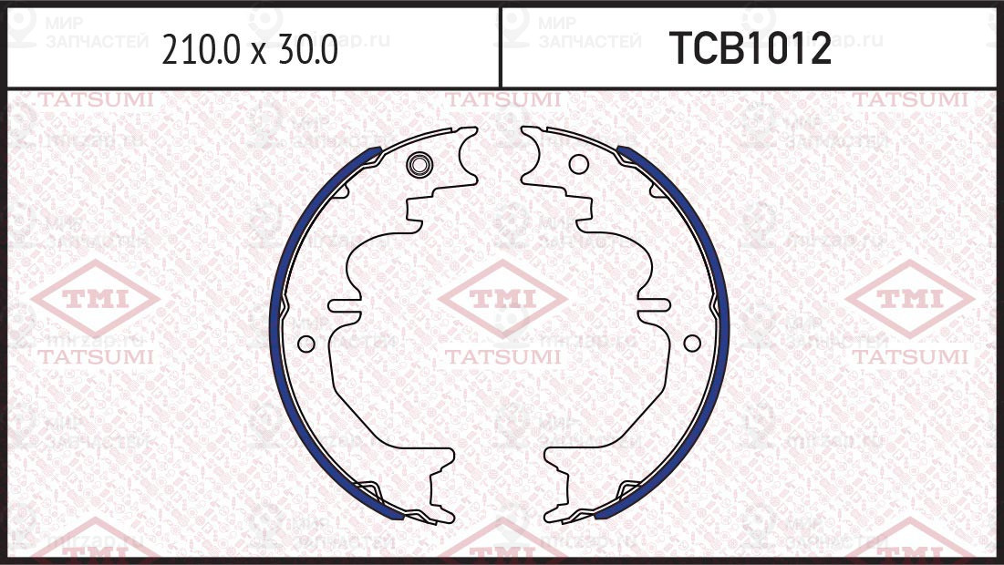 Колодки Тормозные Зад Toyota Land Cruiser 75->Lexus Gx 01-> TATSUMI TCB1012
