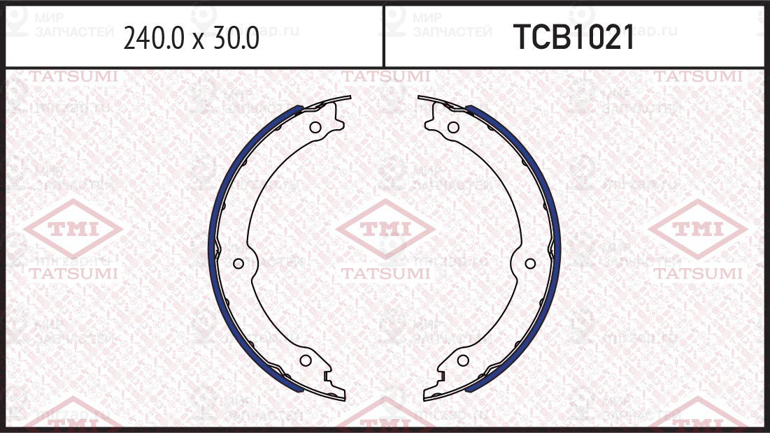 Колодки Тормозные Зад Toyota Land Cruiser 08-> TATSUMI TCB1021