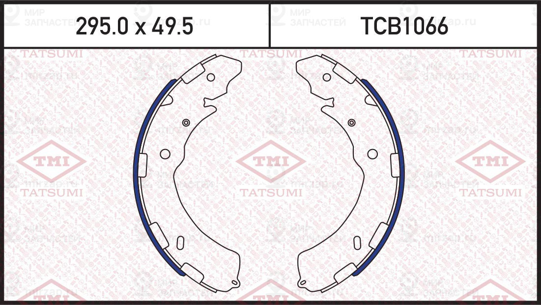 Колодки Тормозные Зад Mitsubishi L200 05-> Subaru Legacy/Outback 09-> TATSUMI TCB1066