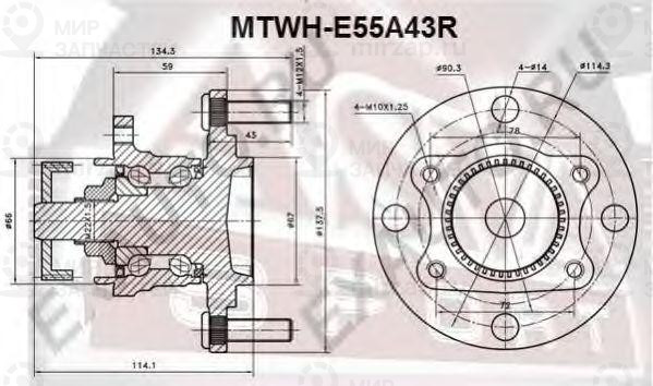 Запчасть ASVA MTWHE55A43R