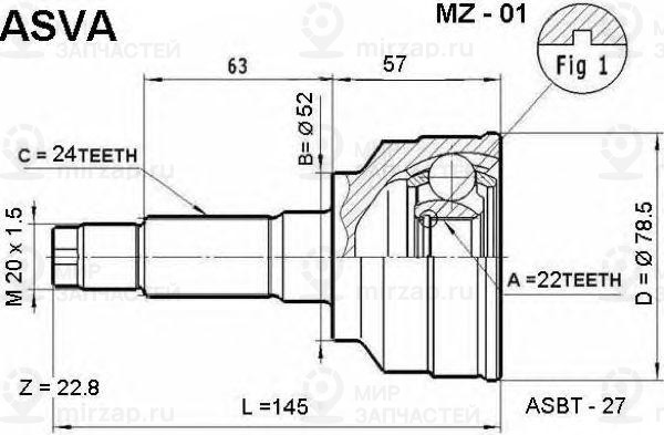 Запчасть ASVA MZ01