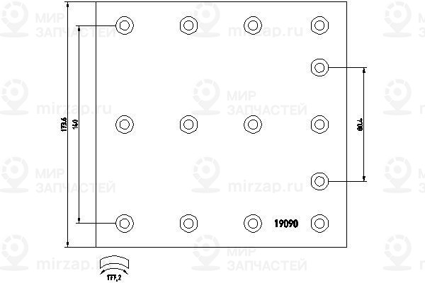 Запчасть TEXTAR 1909002