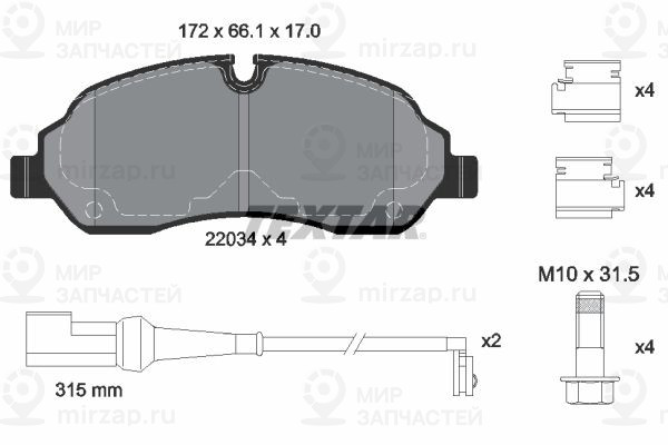 Запчасть TEXTAR 2203401