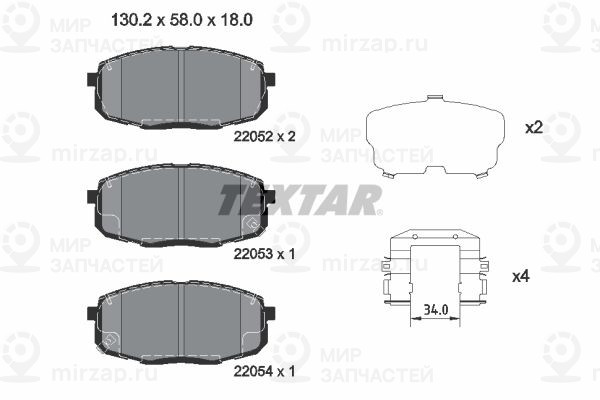 Запчасть TEXTAR 2205203