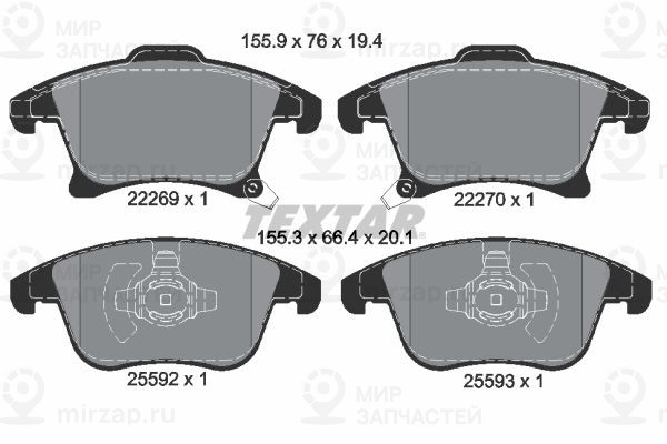 Запчасть TEXTAR 2226901