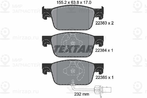 Запчасть TEXTAR 2238301