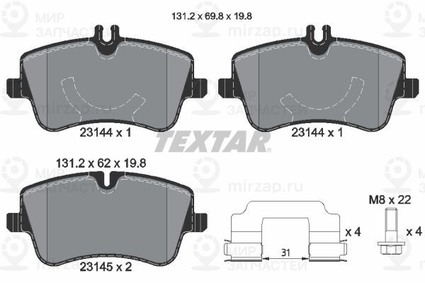 Запчасть TEXTAR 2314401