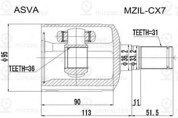 Запчасть ASVA MZILCX7