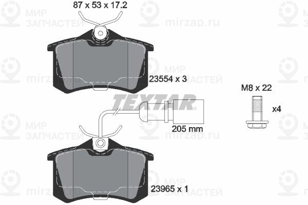 Запчасть TEXTAR 2355403