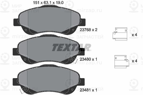 Запчасть TEXTAR 2376802