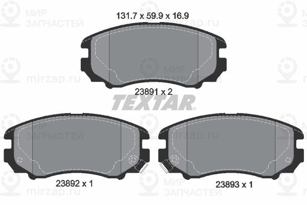 Запчасть TEXTAR 2389101