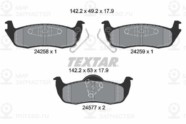 Запчасть TEXTAR 2425801