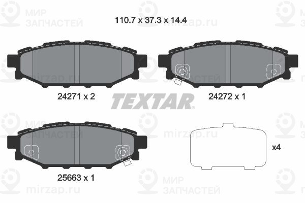 Запчасть TEXTAR 2427101