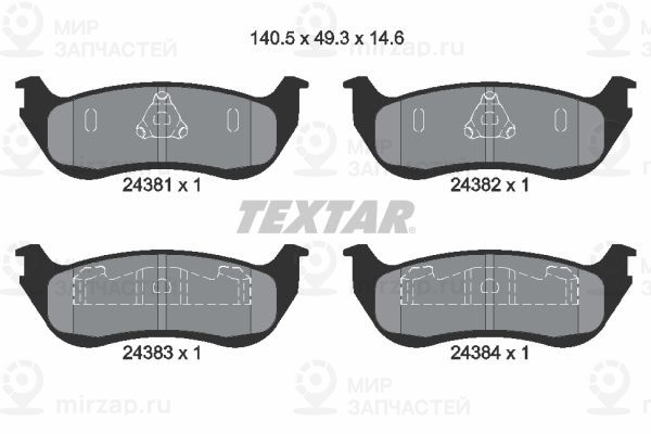 Запчасть TEXTAR 2438101