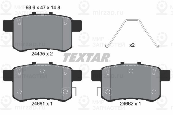 Запчасть TEXTAR 2443501