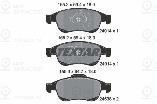 Запчасть TEXTAR 2491401