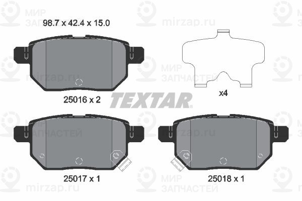 Запчасть TEXTAR 2501601