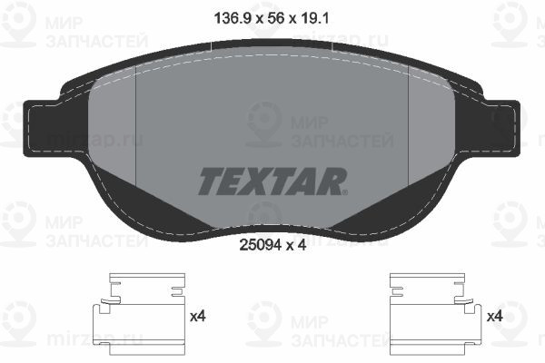 Запчасть TEXTAR 2509401