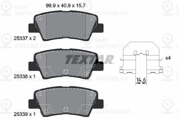 Запчасть TEXTAR 2533701