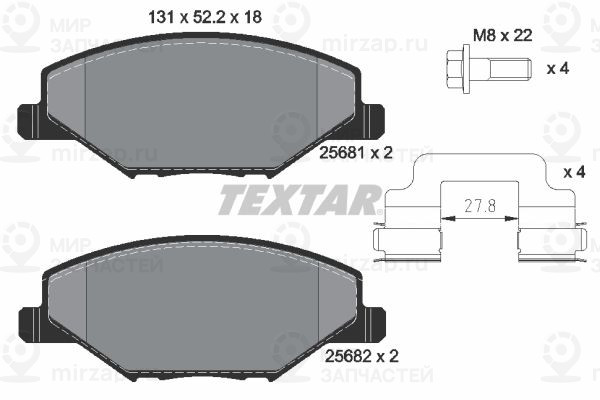 Запчасть TEXTAR 2568101