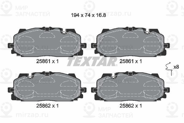 Запчасть TEXTAR 2586101