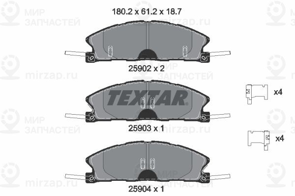 Запчасть TEXTAR 2590201