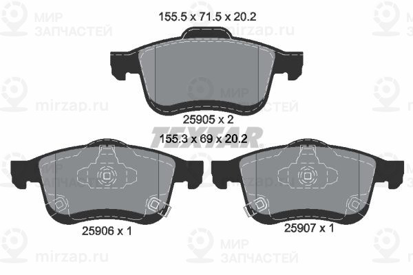 Запчасть TEXTAR 2590501