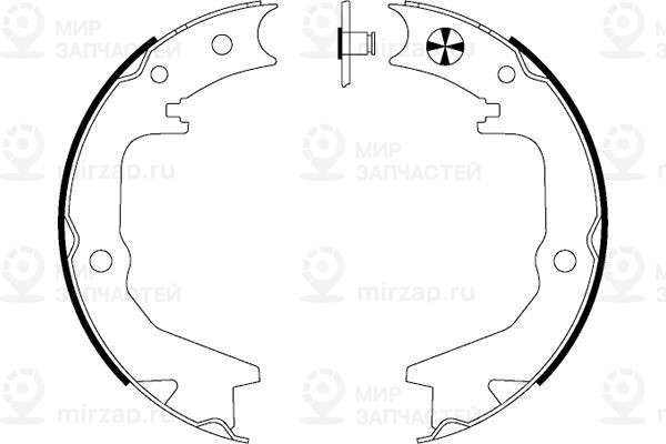 Комплект тормозных колодок, стояночная тормозная система TEXTAR 91062900