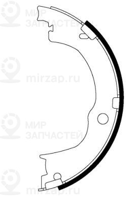 Комплект тормозных колодок, стояночная тормозная система TEXTAR 91067100