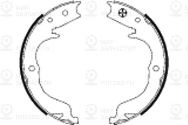 Комплект тормозных колодок, стояночная тормозная система TEXTAR 91068300