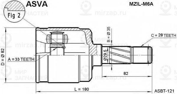 Запчасть ASVA MZILM6A