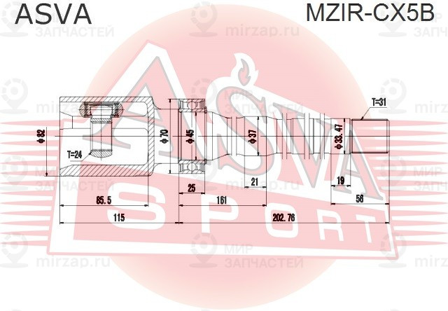 Запчасть ASVA MZIRCX5B