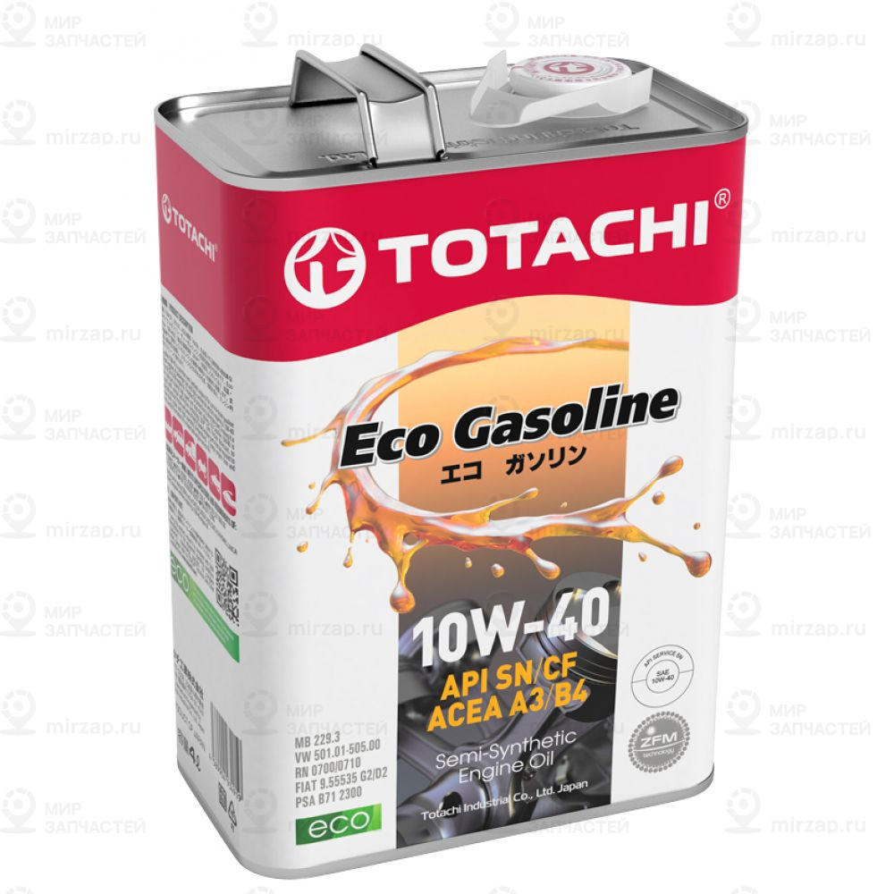 Масло Моторное Totachi Eco Gasoline Sn / Cf П/Синт. 10W-40 4Л
 TOTACHI 10904